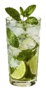 Mojito mit Minze und Limette