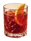 Negroni mit Orangenscheibe