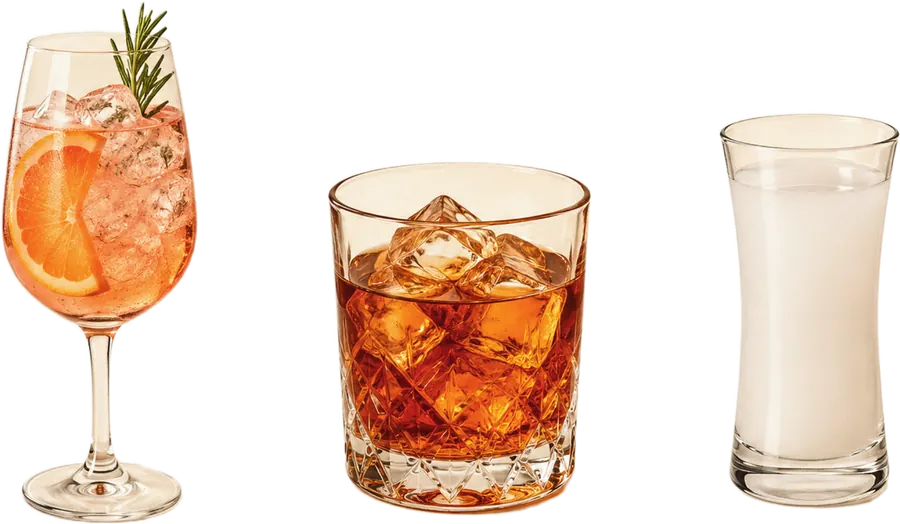 Spritz, Whisky und Rakı